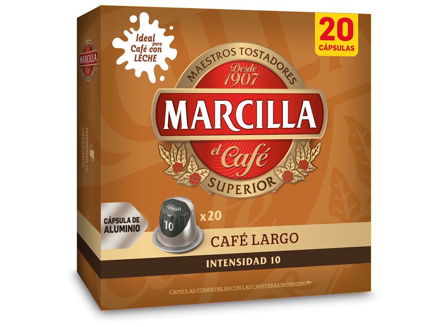  Tassimo Marcilla Cafe Largo - Cápsulas de café para