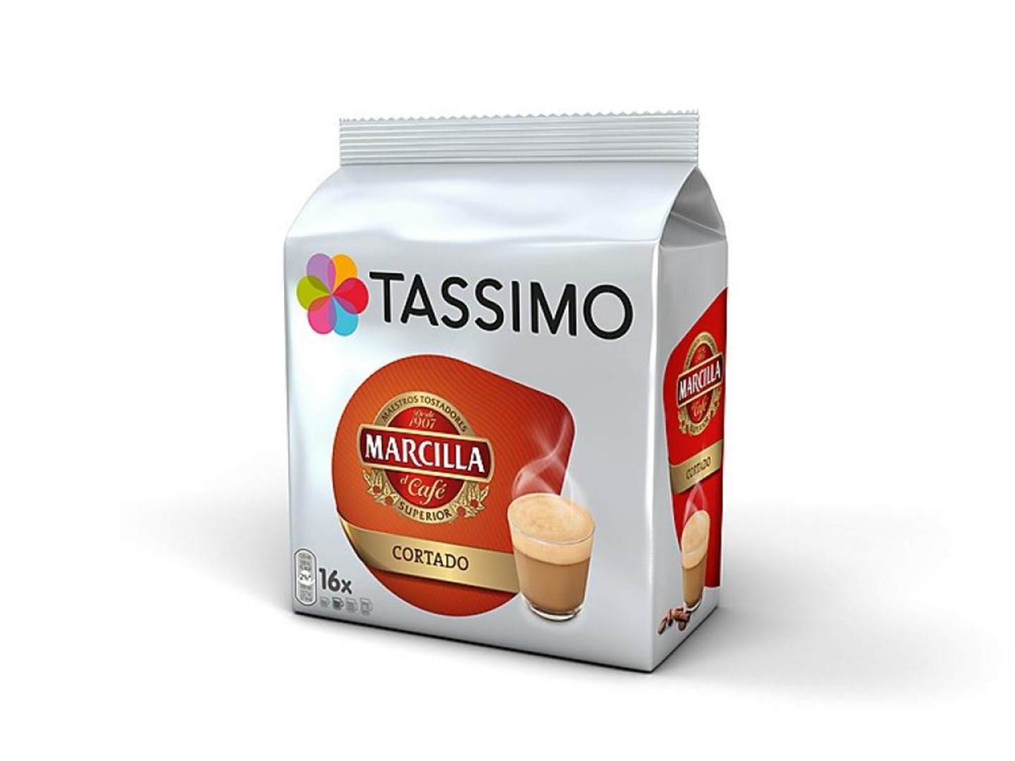 Tassimo Cápsulas de Café Marcilla Largo| 80 Cápsulas Compatibles con  Cafetera Tassimo - 5PACK -  Exclusive