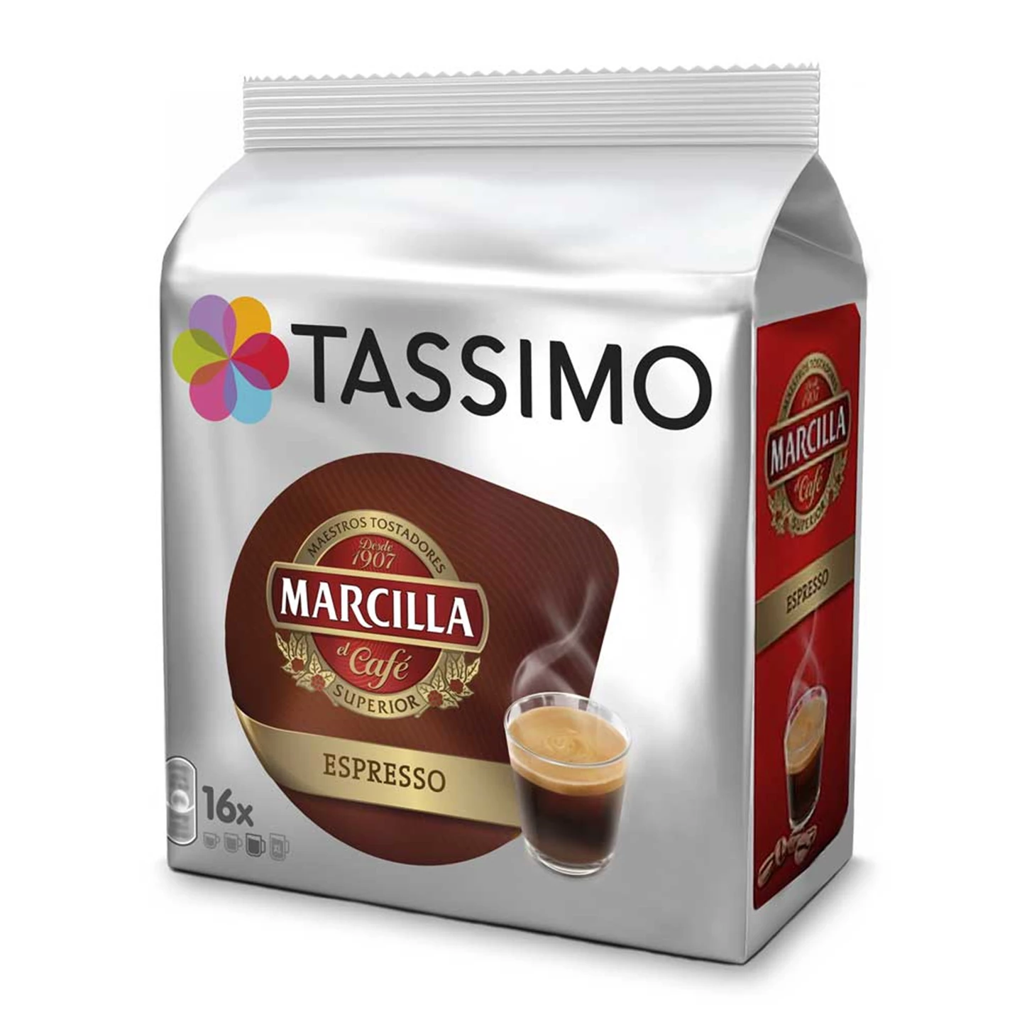 Tassimo Cápsulas Marcilla Café Con Leche  80 Cápsulas Compatibles con Cafetera  Tassimo - 5PACK -  Exclusive : : Alimentación y bebidas
